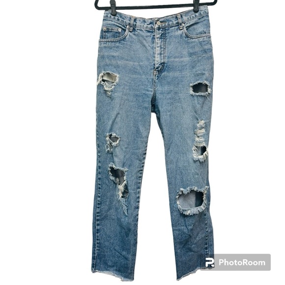 Vintage Bill Blass Destroyed Jeans - Picture 1 of 11